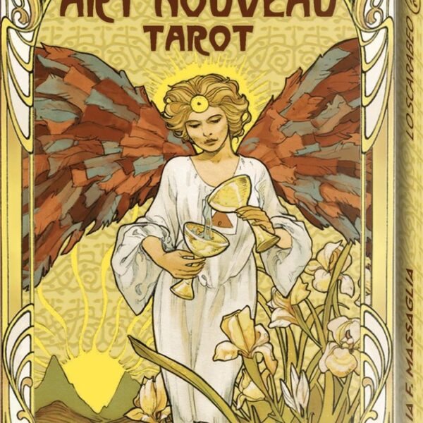 Карты Таро Golden Art Nouveau Tarot Grand Trumps 22 Cards Lo Scarabeo / Золотой козырь Таро Дополнительно - Многоязычная инструкция