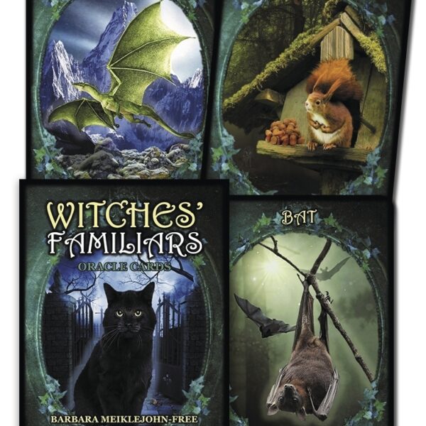 Карты Таро "Witches Familiars Oracle Cards" Solarus / Ведьмы Фамильяры Карты Оракула "Открой Тайны Судьбы: Глубокие и магические